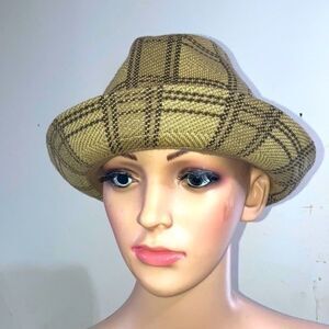 Vintage Kangol angora plaid hat